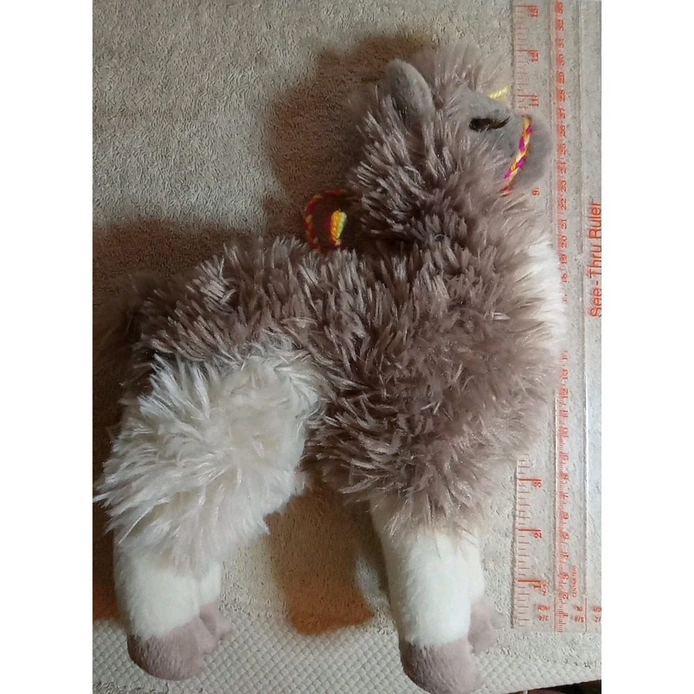 Douglas Toys Zephyr the Plush Llama-SuperSoft-Beautiful Realistic Eyelashes/Coat